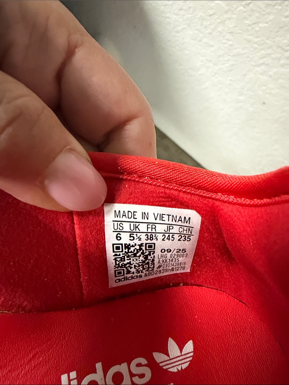 adidas Kids Red Mary Jane Sneakers - Picture 6 of 6